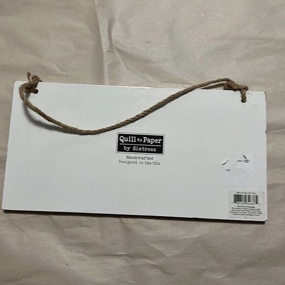 NWT QUILL TO PAPER BY SIXTREES WALL DECOR HOLIDAY BABY ITS COLD OUTSIDE. - Picture 2 of 5